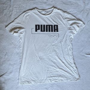 Mens White Puma Shirt